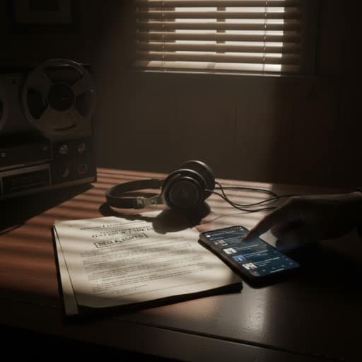 Cinematic illustration representing the CIA Gateway Process: a human silhouette synchronizing brainwaves via Hemi-Sync technology to transcend the physical body and access a holographic universe grid